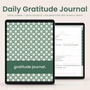 Digital Gratitude Journal | Digital Download | Digital Five Minute Journal | 5 Minute Journal | Daily Gratitude Journal | Digital Notebook