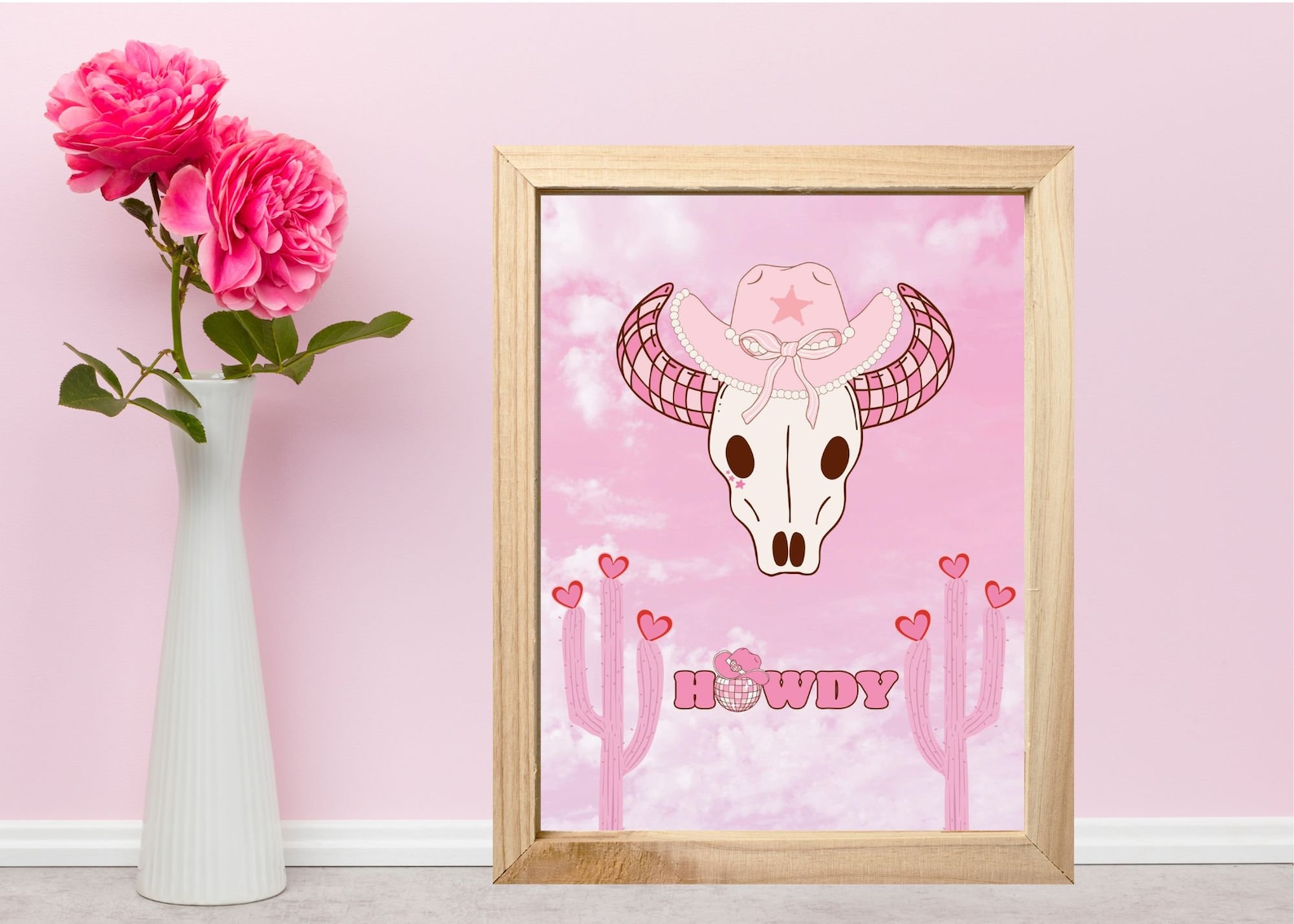 retro cowgirl art prints - set of 3 - digital download... Vintage Rodeo Style: Pink Cowgirl Digital Wall Print - Etsy