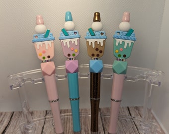 Beaded bubble tea pen