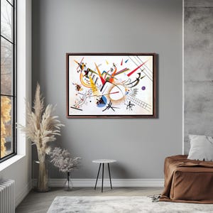 Colorful Surreal Decorative Wall Art, Framed Canvas Wall Art, Canvas Wall Art, Canvas Room Decor, Large Wall Hanging, Home Decor Canvas