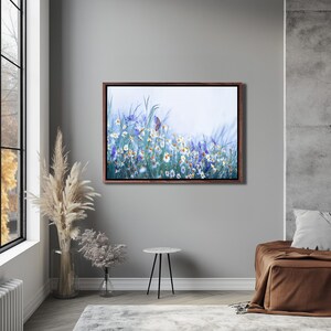 Wildflowers And Daisies Decorative Canvas Art, Canvas Wall Art, Modern Canvas Wall Decor, Classic Canvas Art, Housewarming Gifts