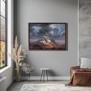 Jesus Christ Decorative Wall Art, Canvas Room Decor, Classic Canvas Art, Canvas Wall Art, Framed Canvas Wall Art, Large Wall Hanging