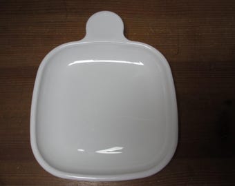 1 Corning  Ware White Square Grab It Plate 6 Inch, P-185-B,  088KT