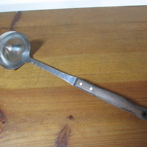 Vintage Sears Ladle with Wooden Ergonomic Handle 014UT image 1