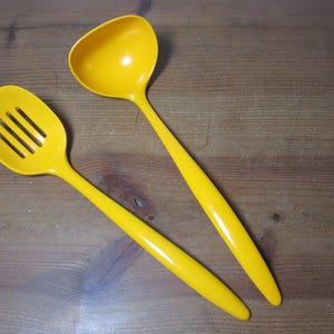 Rosti Orange, Sunflower Yellow Slotted Spoon & Ladle 265UT