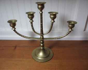 5 Candle, Brass Candelabra 136BR