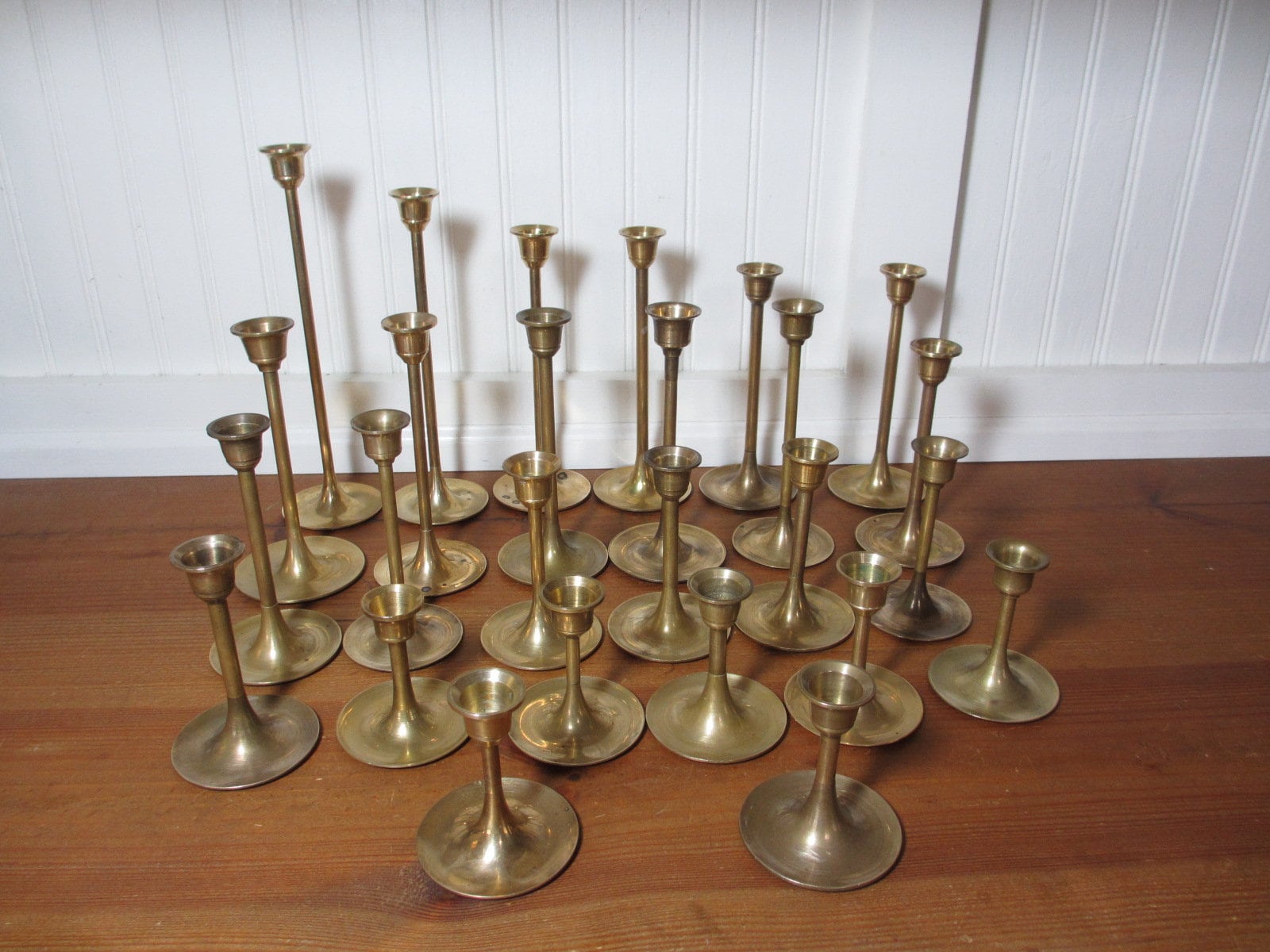 vintage * turip candle holder 2点セット Tulip Candlesticks - Etsy