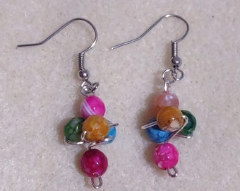 Berry Cluster Spring Earrings