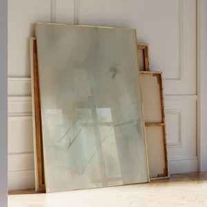 Large Abstract Art Print: Neutral Modern Wall Decor