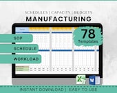 Manufacturing Templates Excel Manufacturing Production Inventory Management in Production Control Production Capacity Planning