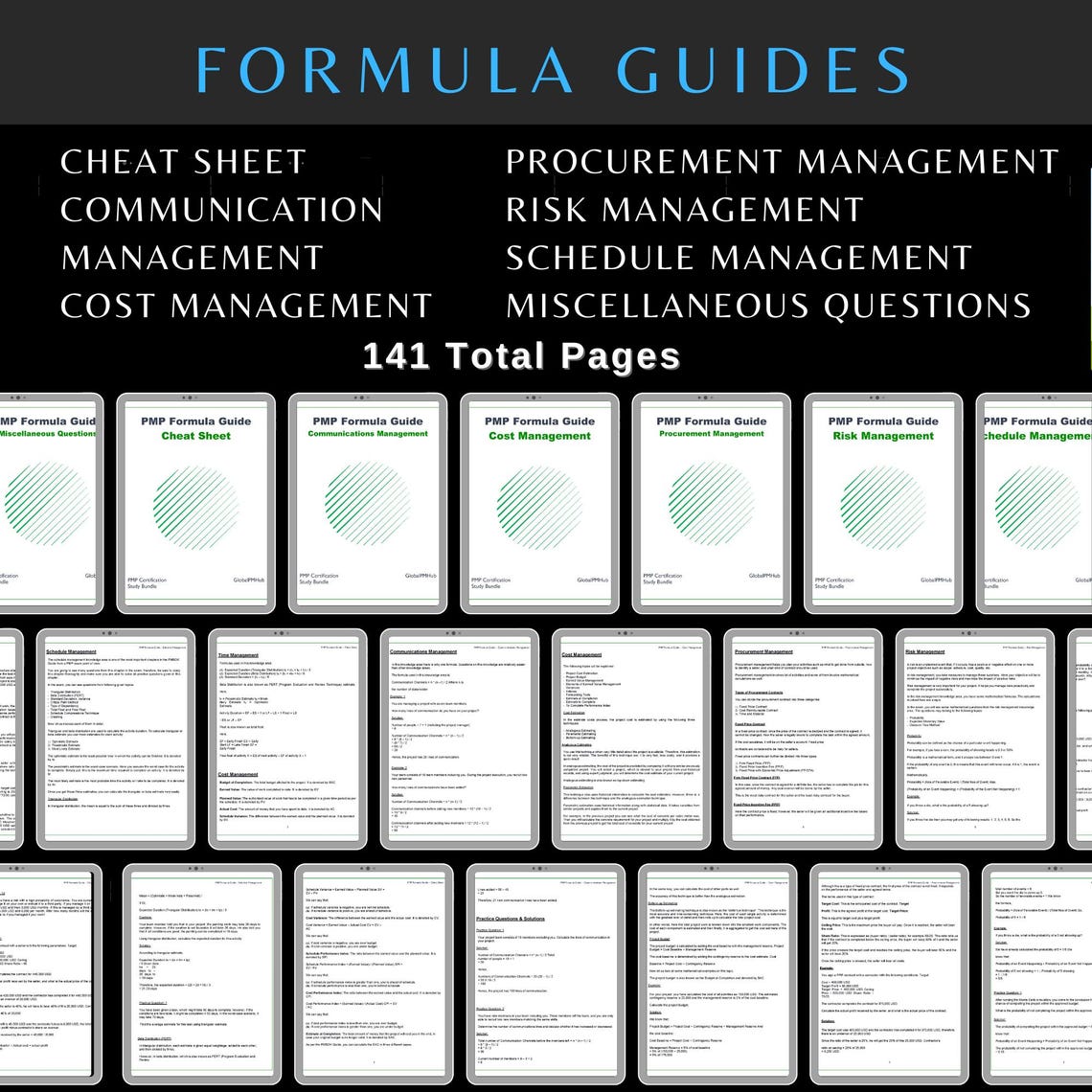 PMP Certification Study Bundle Project Management Professional Question ...