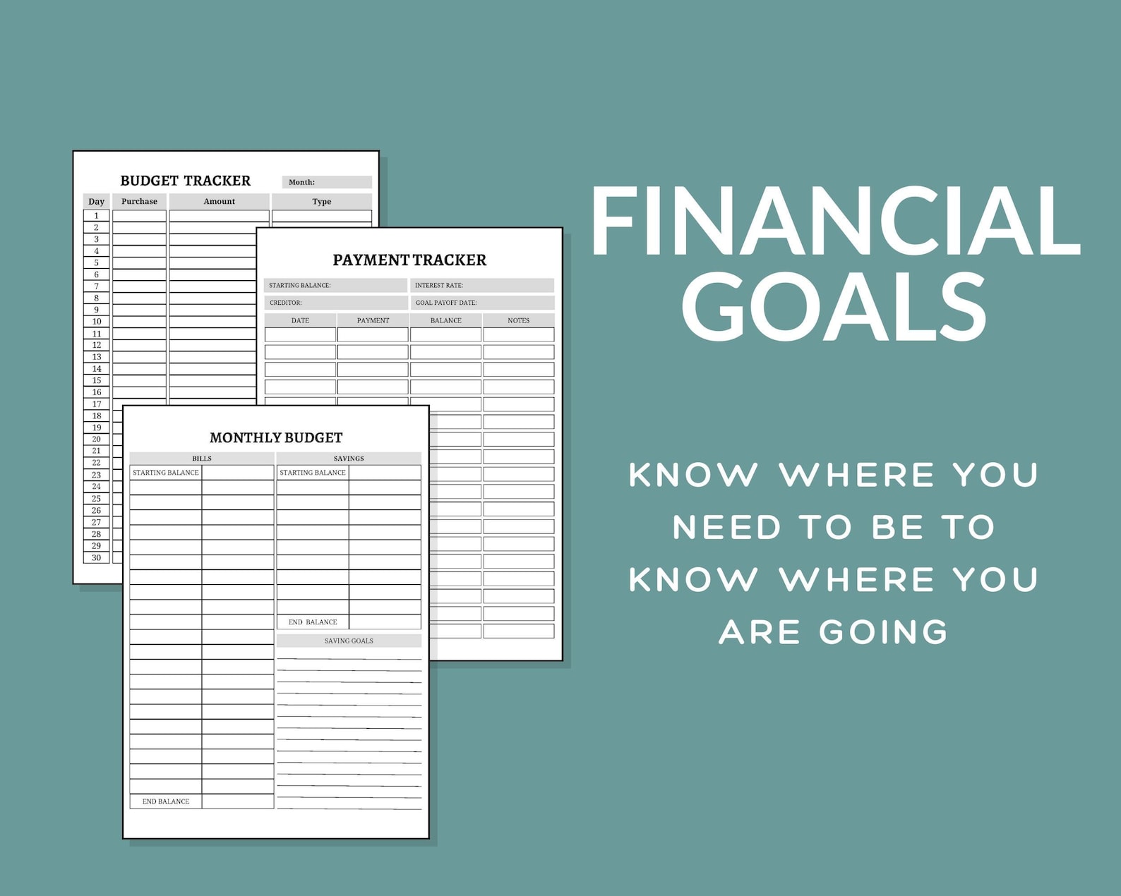 Life Planner Printable Bundle Goals for Life, Printable Bundle for ...