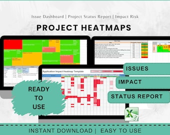 Project Heatmap Bundle Excel Templates Project Management Issue Identifier Risk