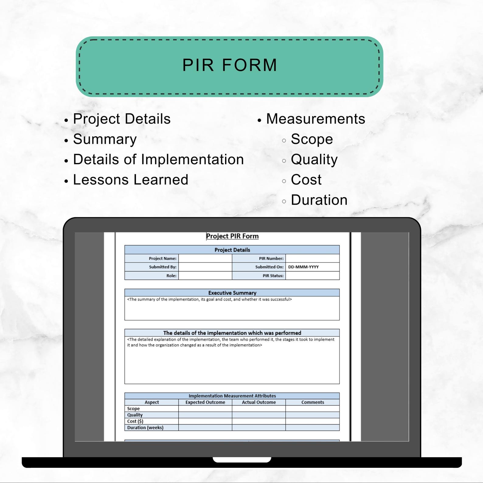 Project Closure Template Bundle for Post Implementation Review Closing ...