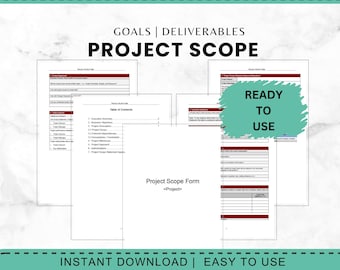 Project Scope Template | Executive Summary, Milestones (Word .docx)