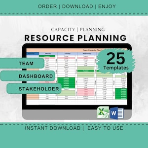 Resource Management Bundle | Resource Planning | Capacity Planning | Stakeholder | Team