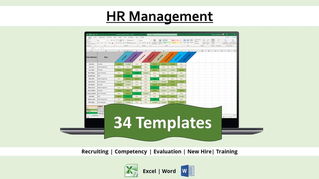 HR Management Template Bundle for Human Resources Management of HR