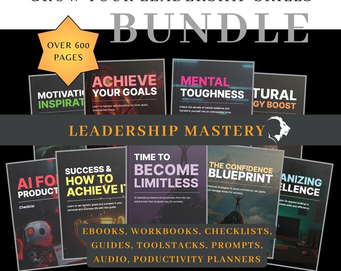 Leadership Development Bundle | Executive Training, Management Guides (PDF)