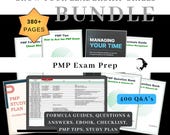 PMP Certification Study Bundle Project Management Professional Question and Answer PMP Formula Guide Certification PMP Exam Study Schedule