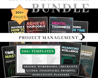 Project Management Bundle Download Toolkit for PM Success Guide Digital Download Resource Pack for Manager Project Tools Workflow System