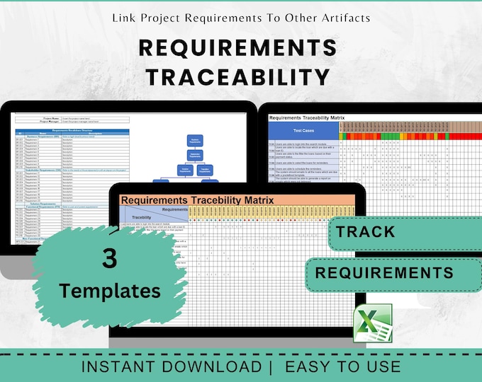 Requirements Traceability Project Requirements Matrix with Breakdown Structure for Stakeholders Project Planning Requirements Tracker