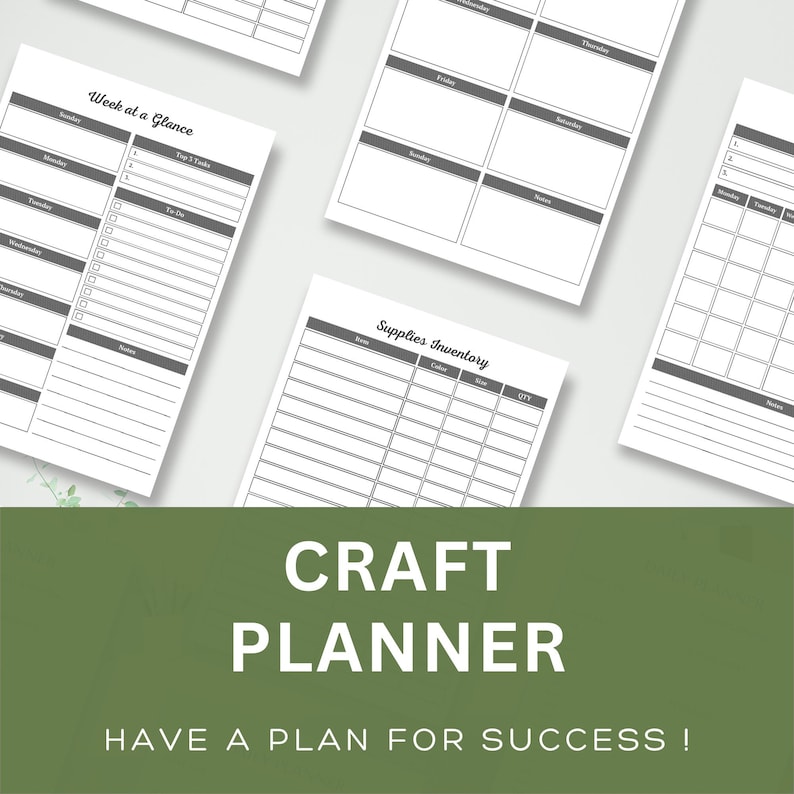 Craft Planner Craft Project Binder Online Craft Planning Craft Show ...