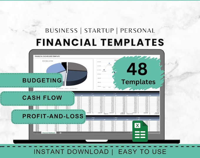 Financial Planning Template Business Budget Spreadsheet Accounting Expense Tracker Profit Loss Tool Excel Budget Template Small Business