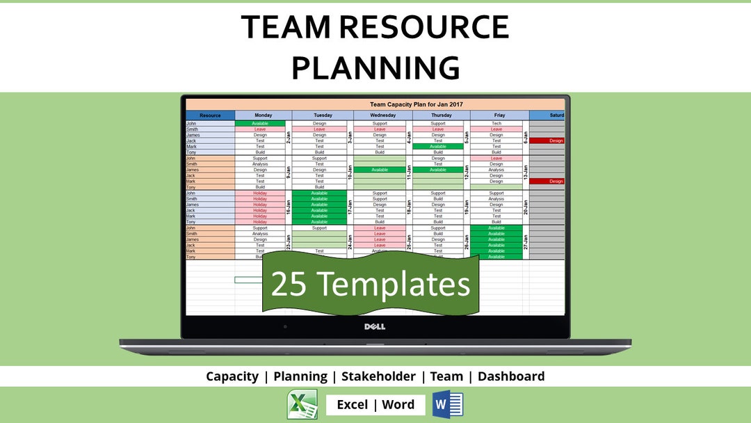 Team Resource Planning Templates for Team Capacity Planning in ...