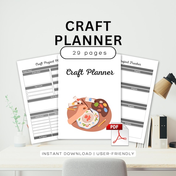 Craft Planner Craft Project Binder Online Craft Planning Craft Show Plan Craft Fair Planner Handmade Craft