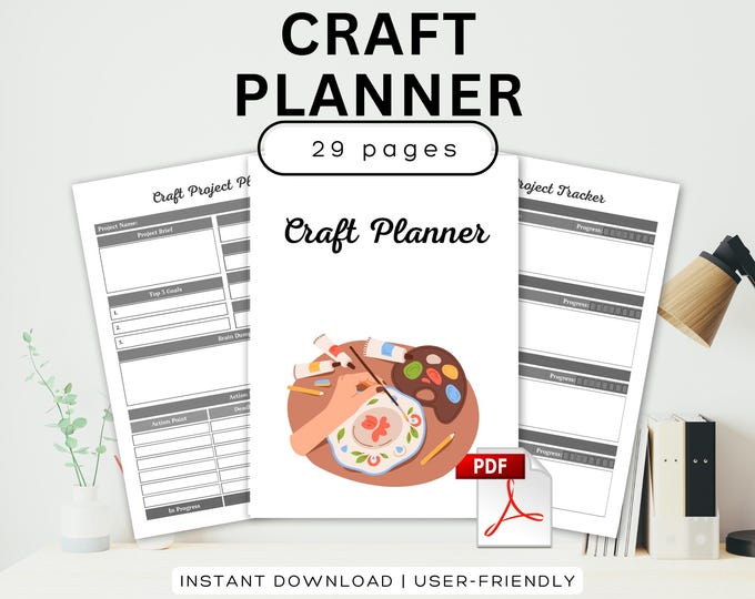 Craft Planner Craft Project Binder Online Craft Planning Craft Show Plan Craft Fair Planner Handmade Craft