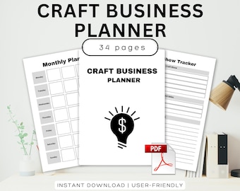 Craft Business Planner Craft Project Binder Online Craft Store Planning Craft Show Business Plan Craft Fair Planner Handmade Craft Business