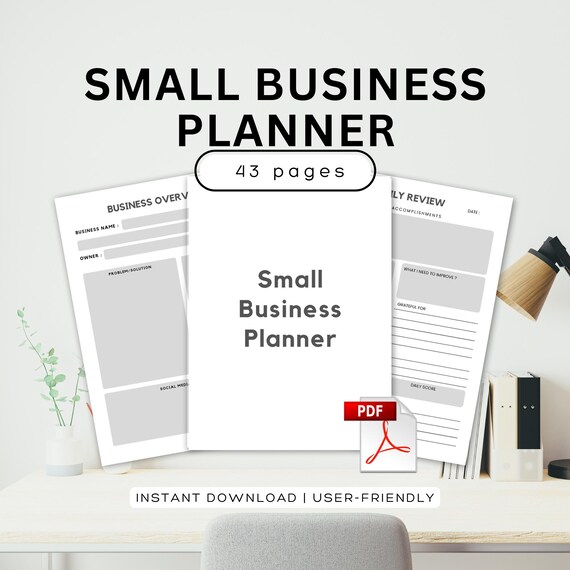 Business Planning Printable Bundle Business Planner Social Media Planning Business Plan Finance Tracker Monthly Calendar Business Finances