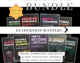 Leadership Development Bundle: Ebooks, Workbooks, Checklists (PDF Download)