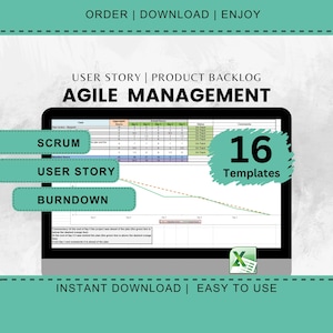 Agilstes Projektmanagment mit flexibler Buffer Story und Produkt Backlog nach dem Scrum Master