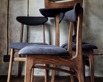R.Hałas 200-190 PRL Design Vintage Polish mid-century chair