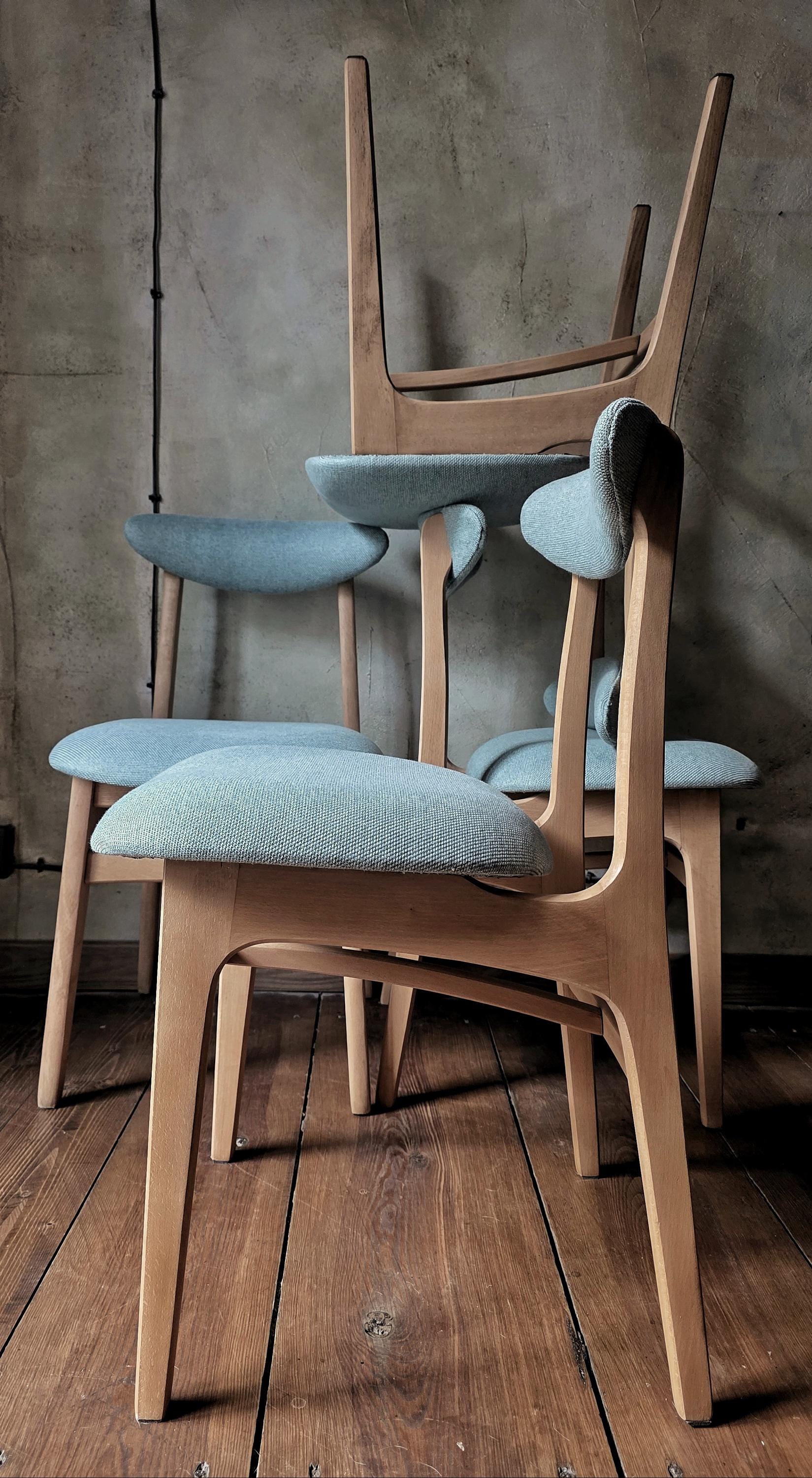 Vintage polish mid-century chair type 200-190 by R.Hałas PRL Designe