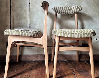 FREE SHIPPING Vintage polish mid-century dining chair type 200-190 by R.Hałas PRL Designe