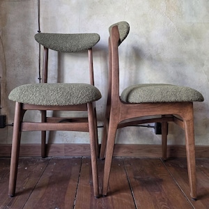 Polierter Vintage-Stuhl aus der Mitte des Jahrhunderts Typ 200-190 von R.Hałas PRL Designe