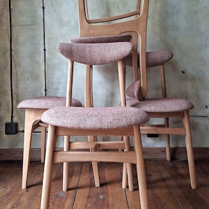 GRATIS VERZENDING Vintage Poolse eetkamerstoel uit het midden van de 20e eeuw, type 200-190 van R.Hałas PRL Designe