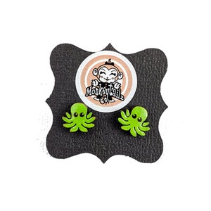Tiny Octopus Stud Earrings Studs