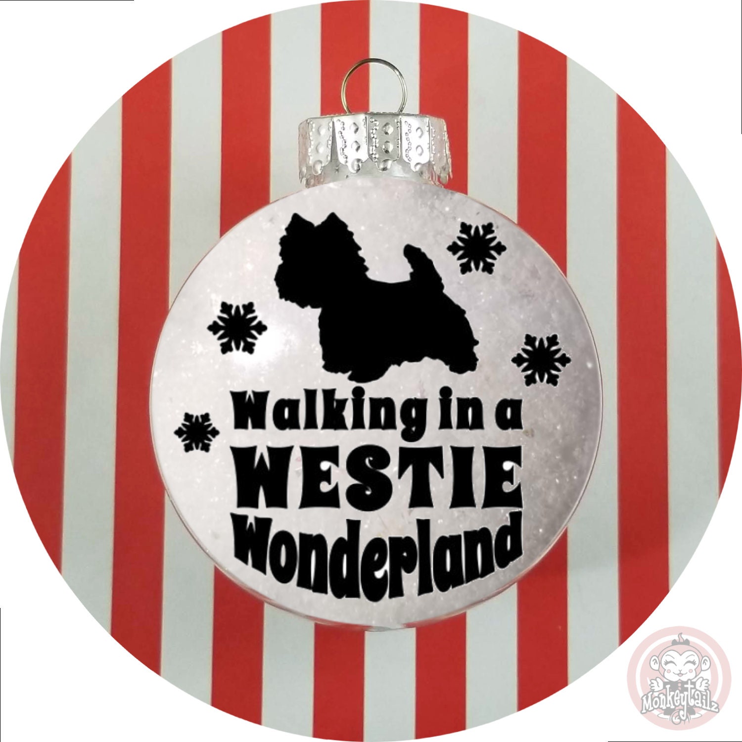 Westie Ornament ~ West Highland Terrier Winter Wonderland Snow Tree Decoration