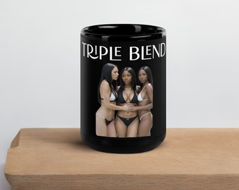 Triple Blend Black Glossy Mug
