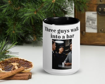 Three men mug