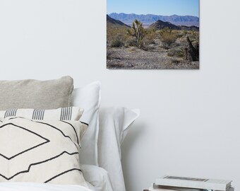 Desert Landscape Metal Print: Modern Southwestern Wall Art