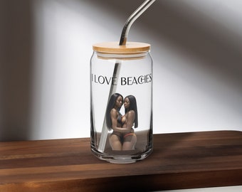 Can-shaped Beaches glass