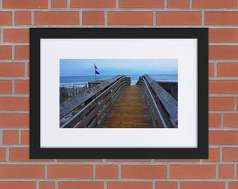 Boardwalk Framed Poster With Mat