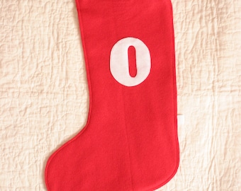 Felt Christmas Stocking with your choice of Monogram