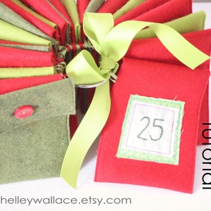 Christmas Advent Calendar Tutorial - digital PDF download