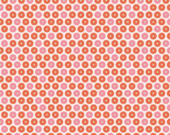 So Happy Together Pink and Orange Dot by Riley Blake - 1 yard