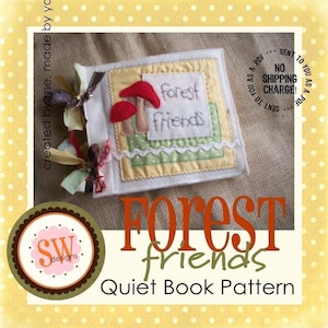 PATTERN for Forest Friends Animals plush/quiet book - digital .PDF downloads
